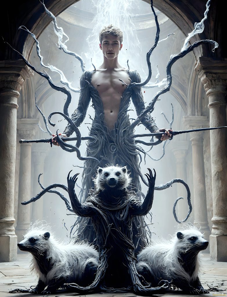 The House of the Badgers - AI Wizard Art