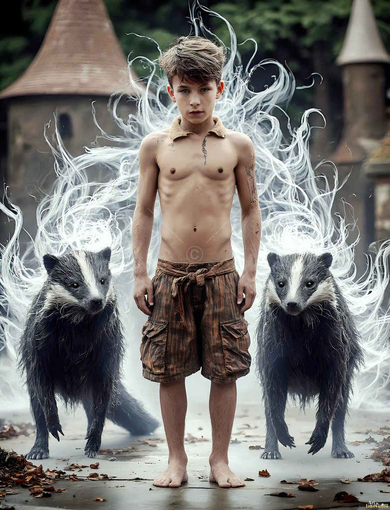 The House of the Badgers - AI Wizard Art