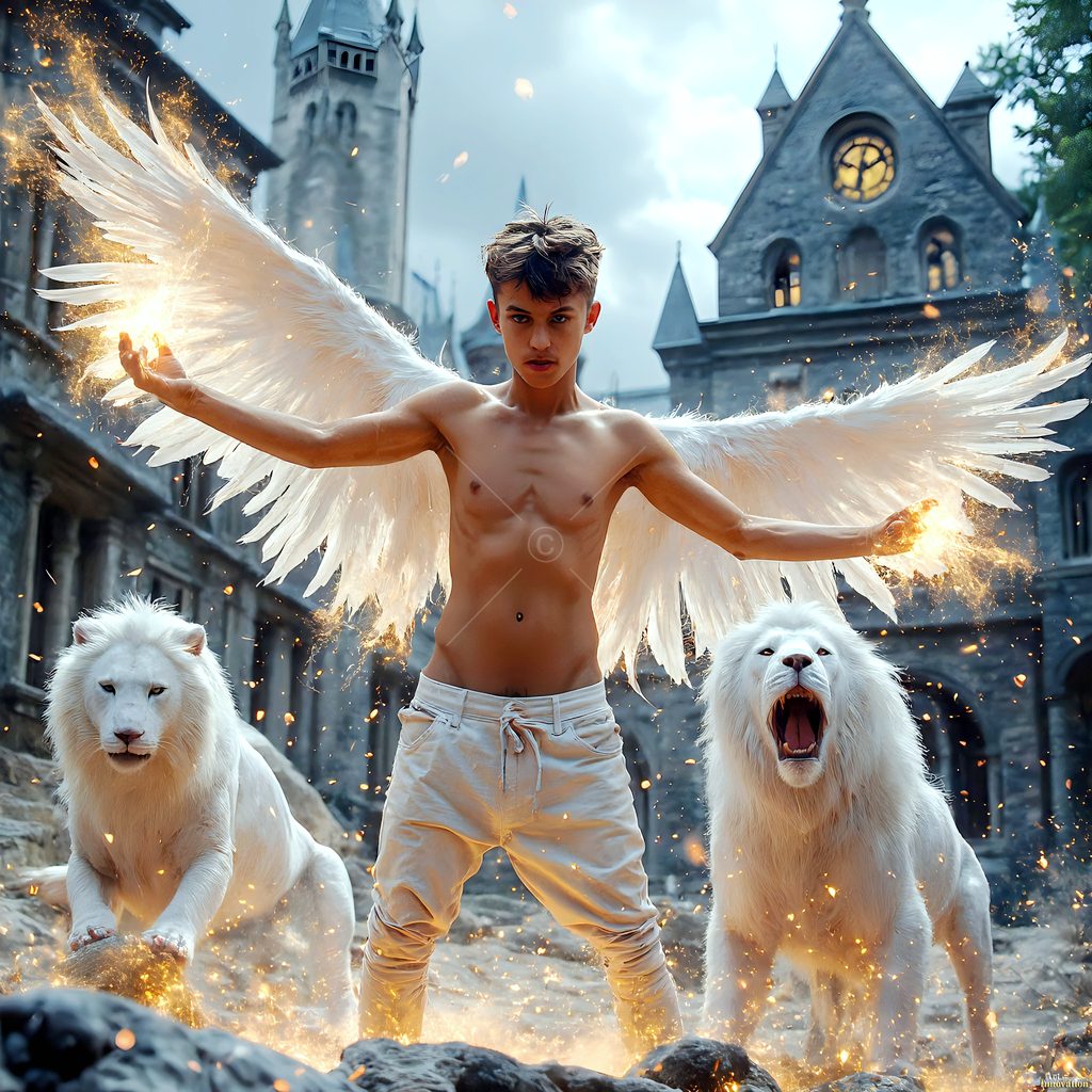 The House of the Lions - AI Wizard Art
