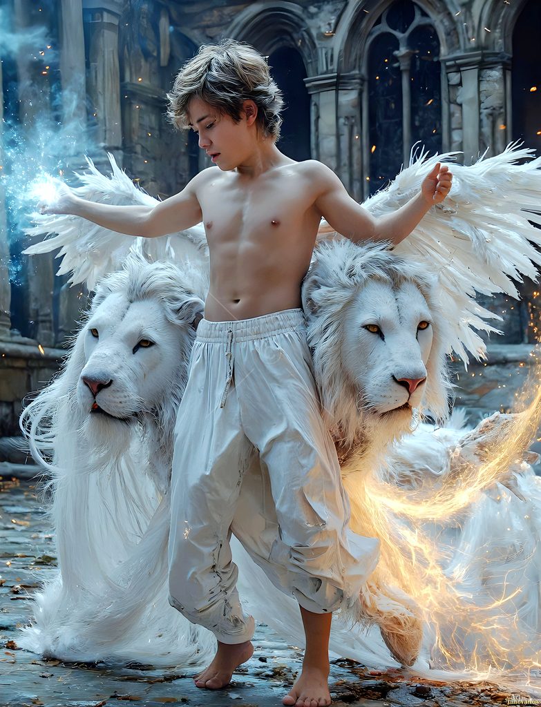 The House of the Lions - AI Wizard Art