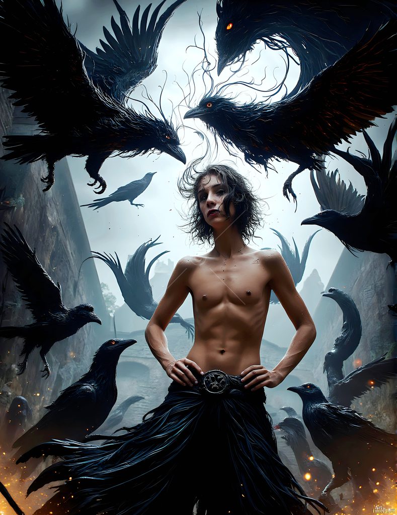 The House of the Ravens - AI Wizard Art