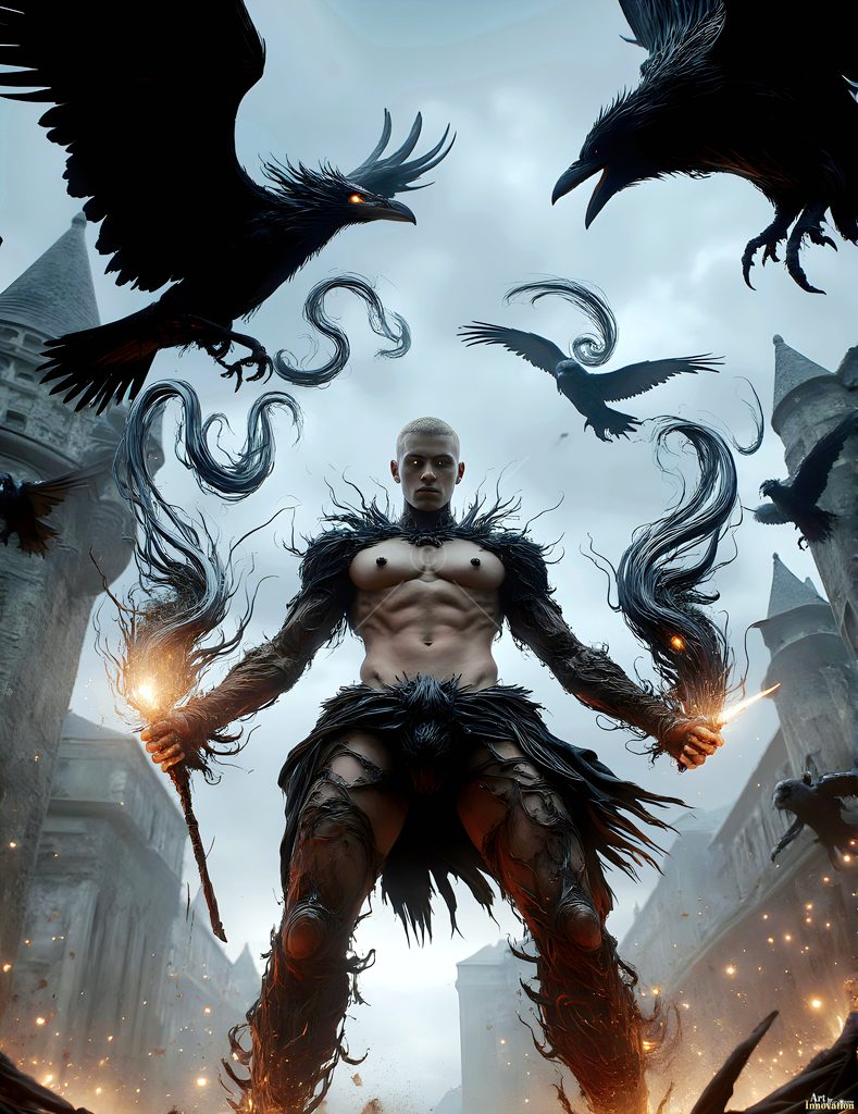 The House of the Ravens - AI Wizard Art