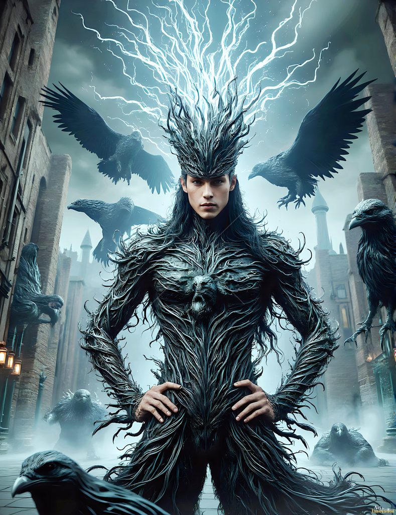The House of the Ravens - AI Wizard Art