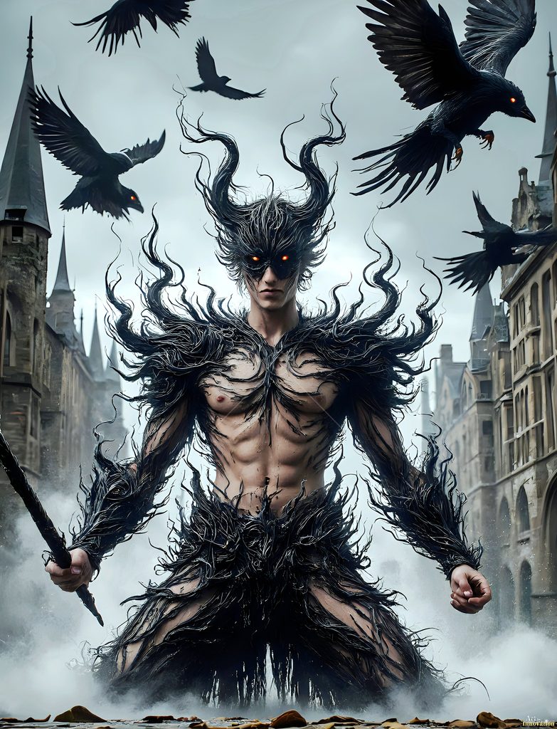 The House of the Ravens - AI Wizard Art