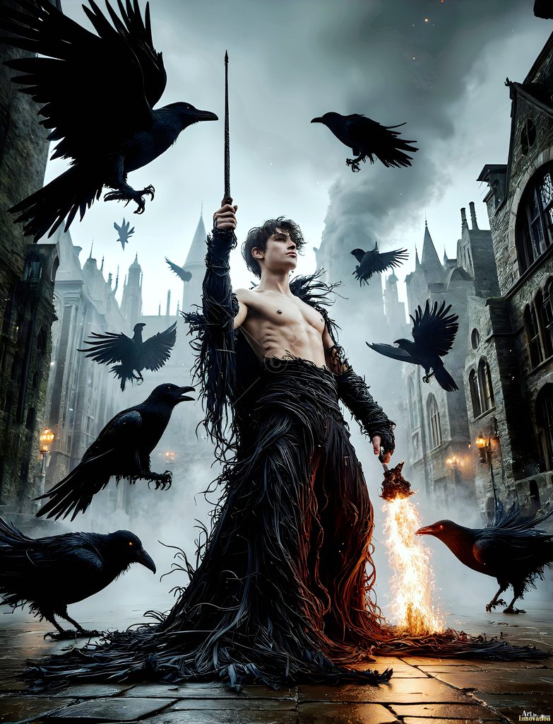 The House of the Ravens - AI Wizard Art