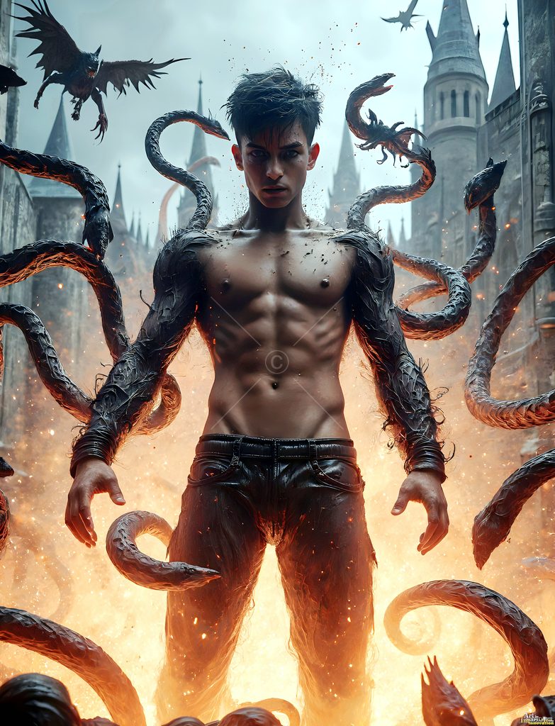 The House of the Serpents - AI Wizard Art