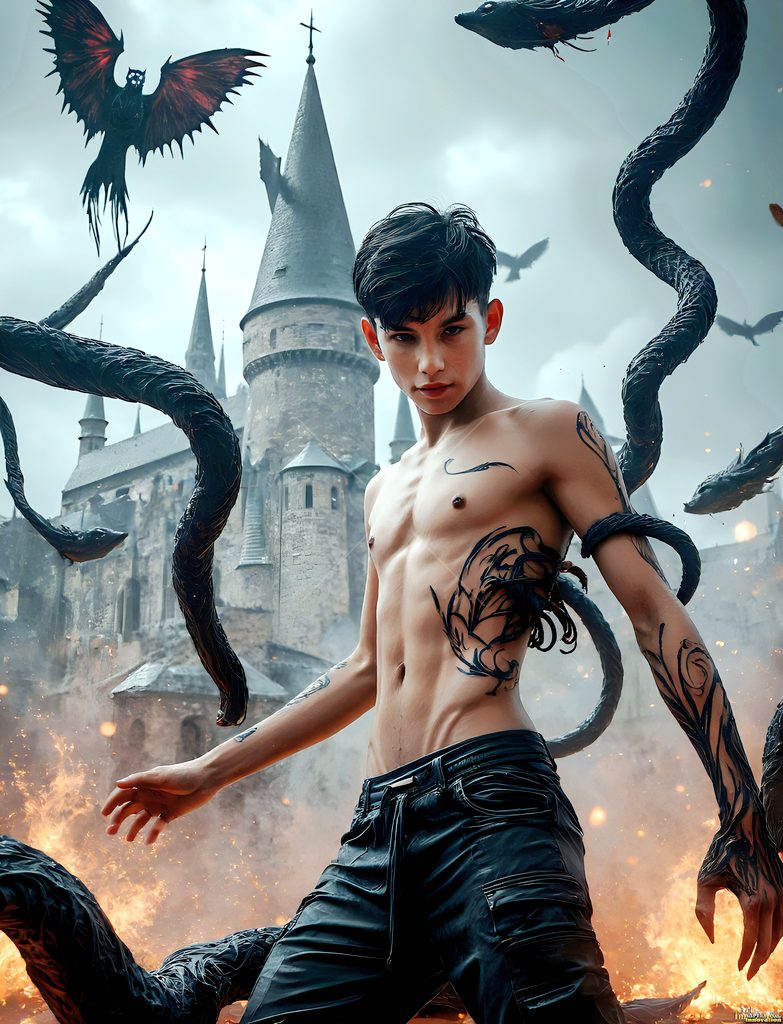 The House of the Serpents - AI Wizard Art