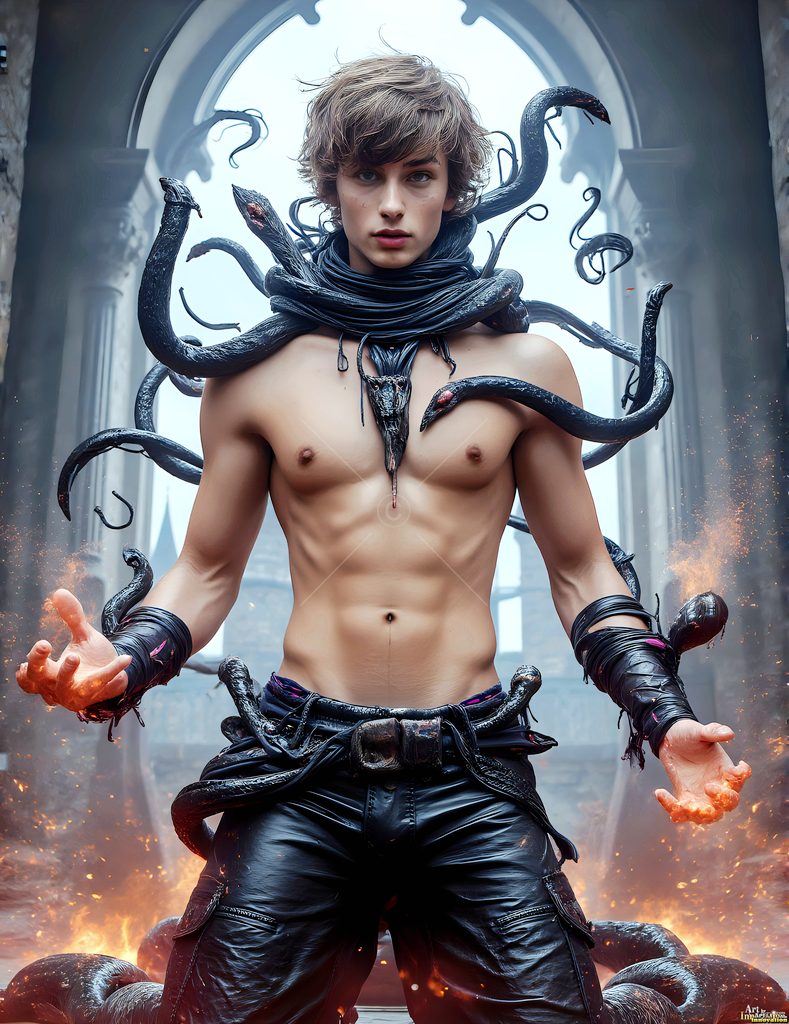 The House of the Serpents - AI Wizard Art
