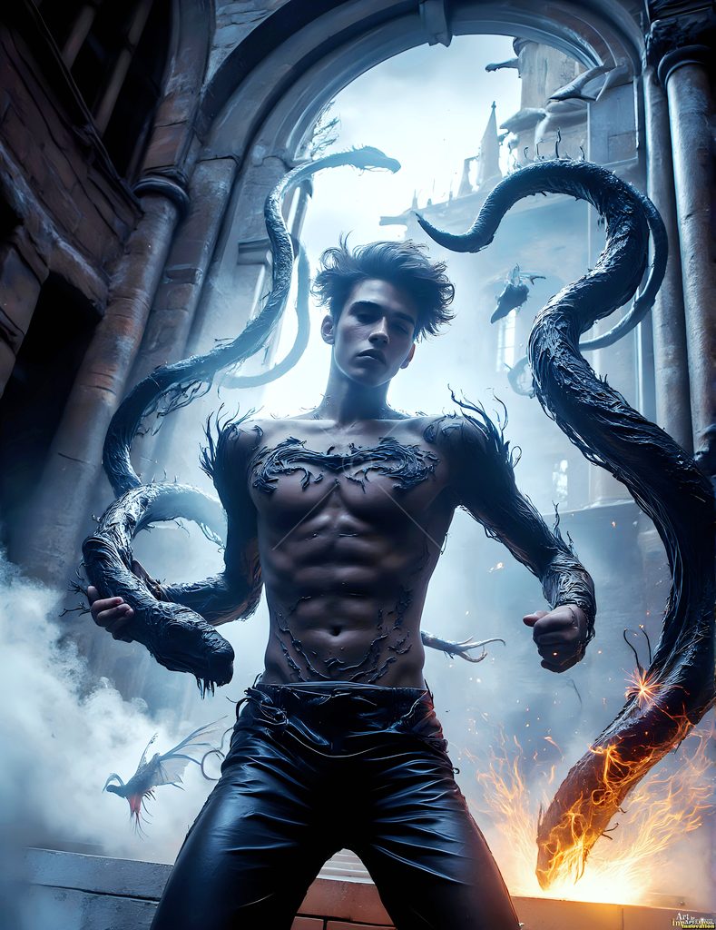 The House of the Serpents - AI Wizard Art
