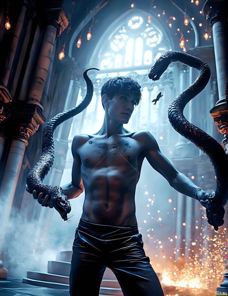 The House of the Serpents - AI Wizard Art