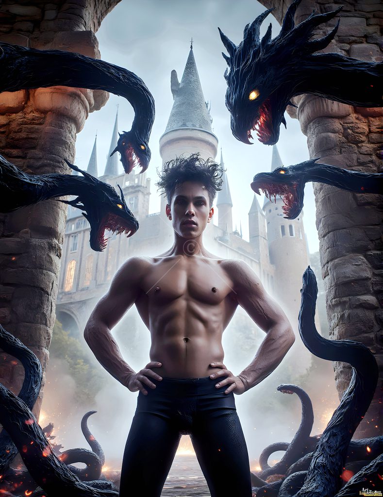 The House of the Serpents - AI Wizard Art