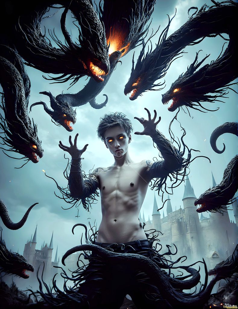 The House of the Serpents - AI Wizard Art