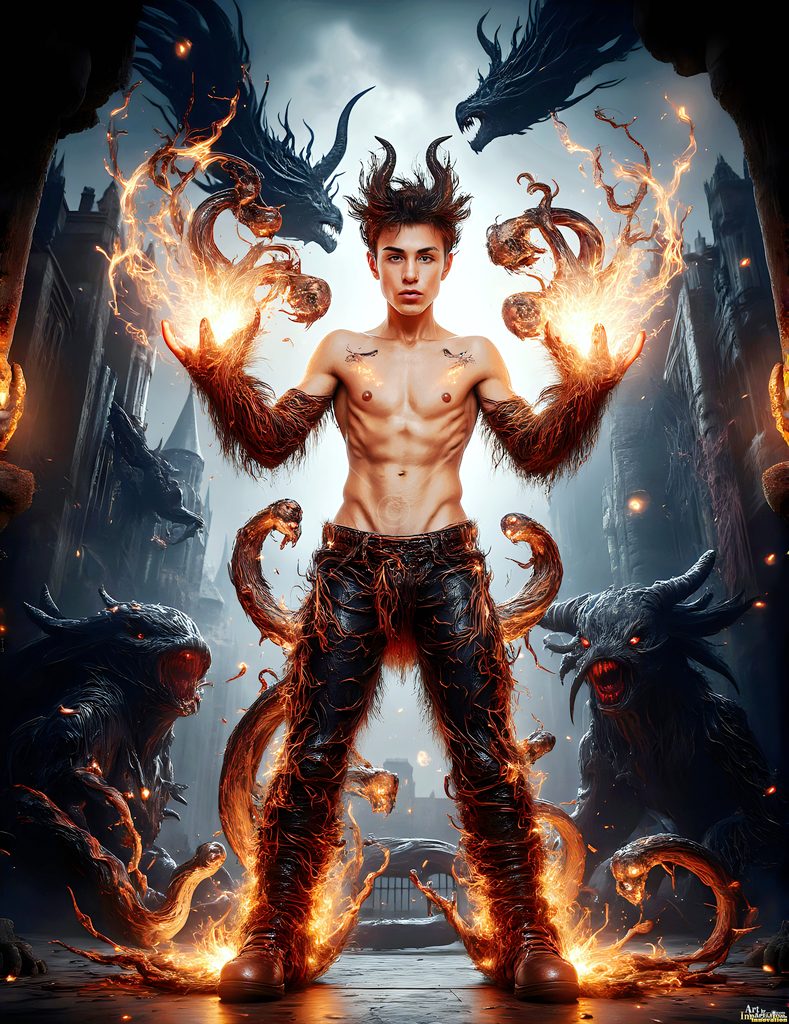 The House of the Serpents - AI Wizard Art