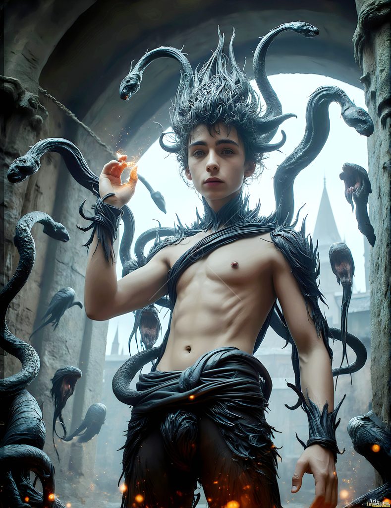 The House of the Serpents - AI Wizard Art