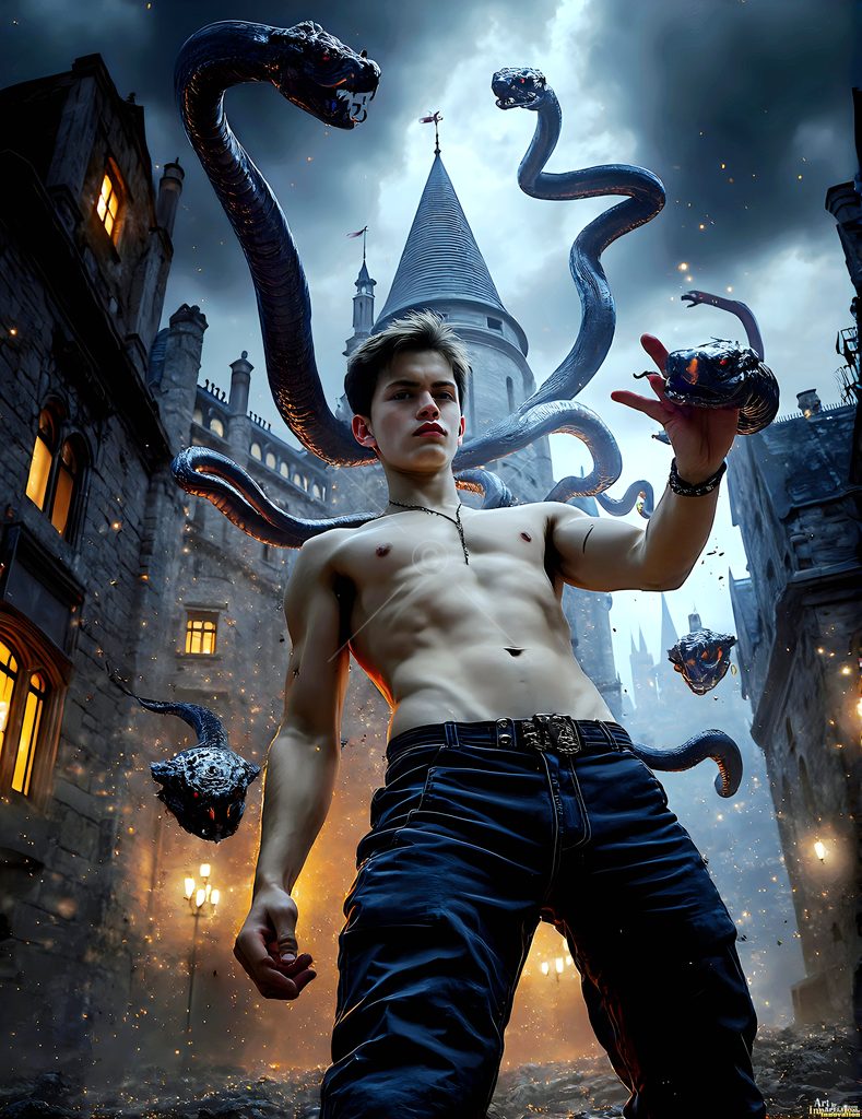 The House of the Serpents - AI Wizard Art