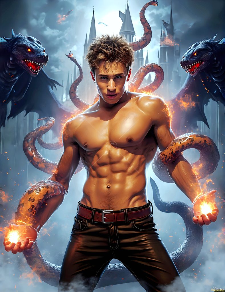 The House of the Serpents - AI Wizard Art
