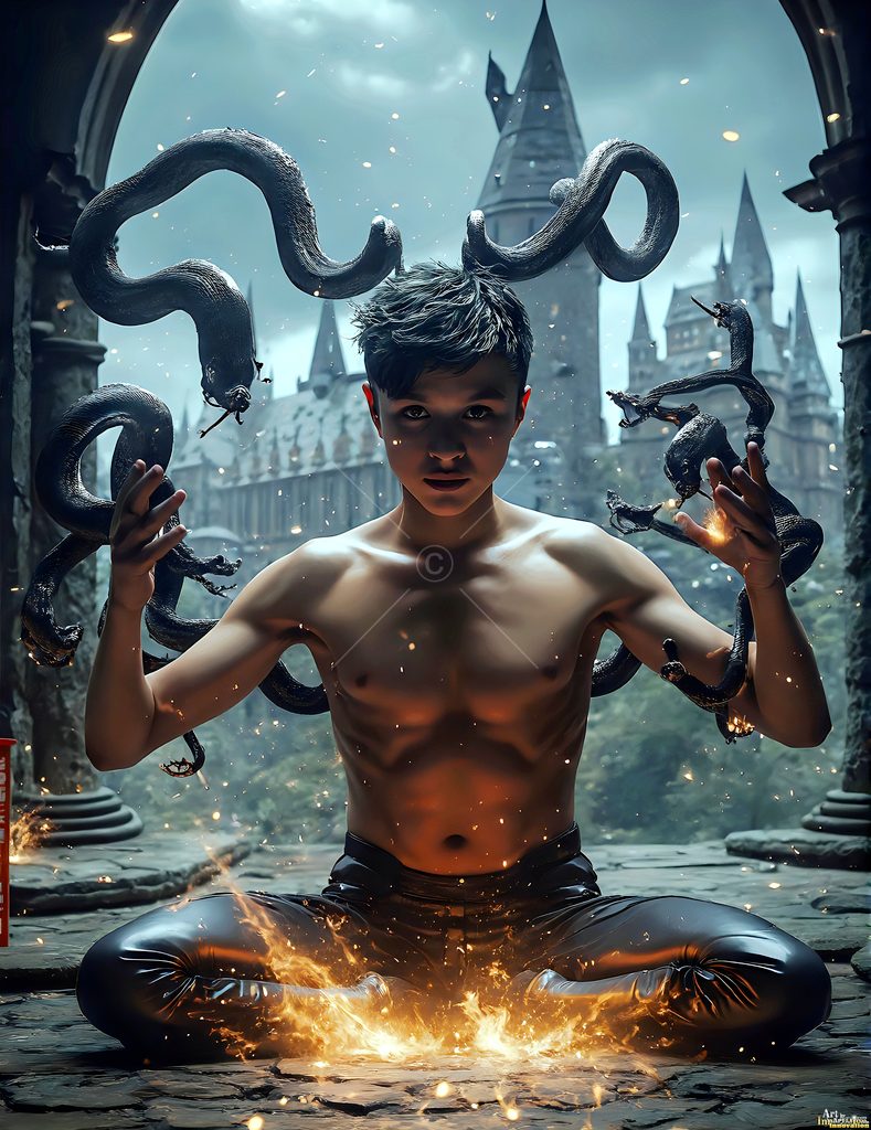 The House of the Serpents - AI Wizard Art