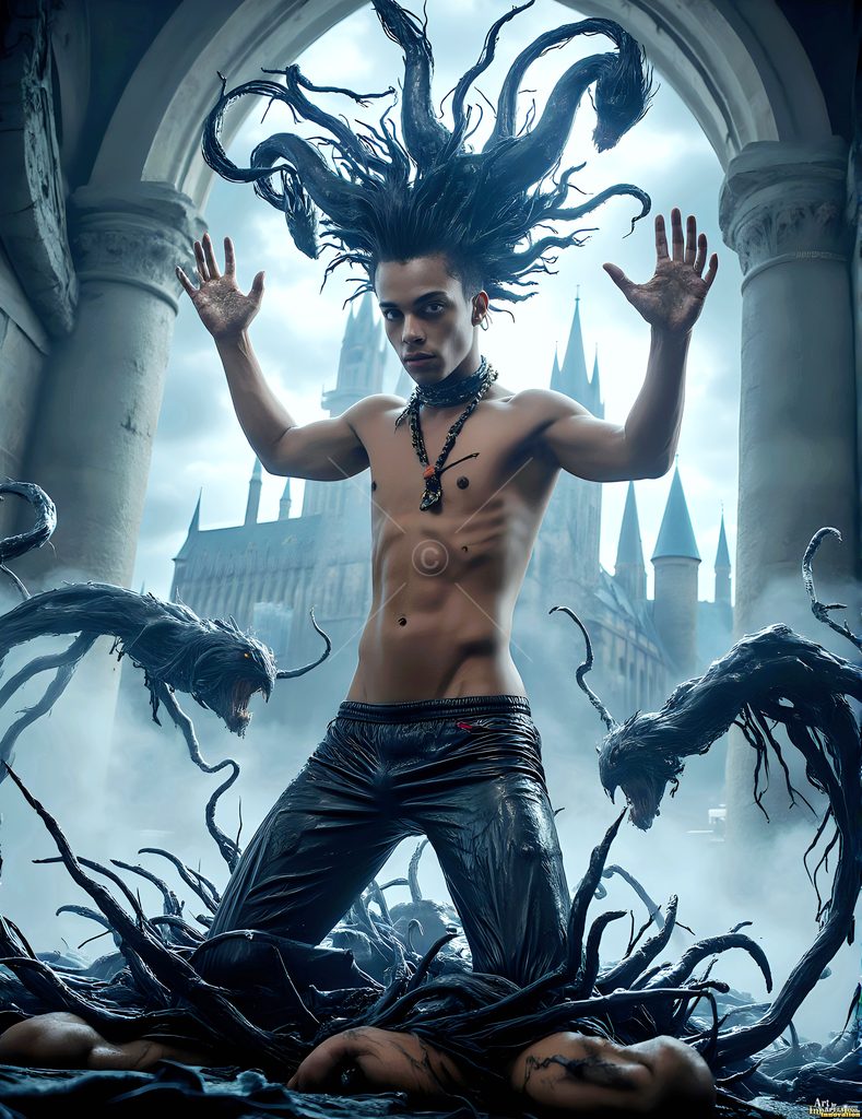 The House of the Serpents - AI Wizard Art