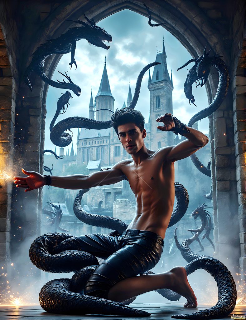 The House of the Serpents - AI Wizard Art