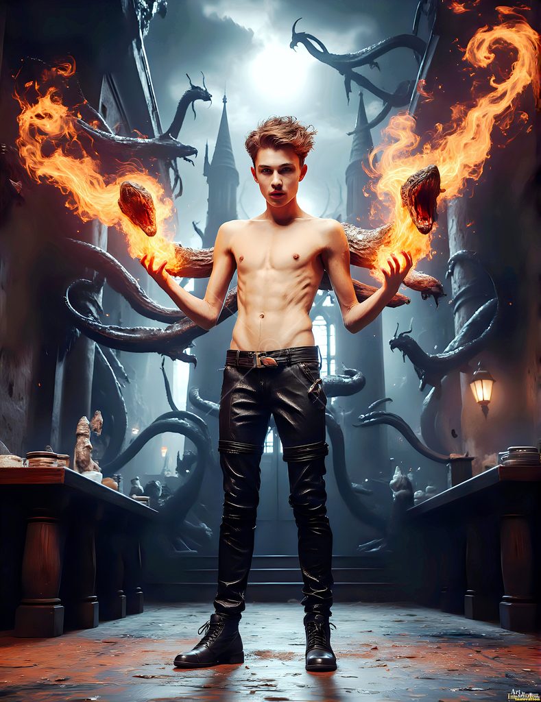 The House of the Serpents - AI Wizard Art