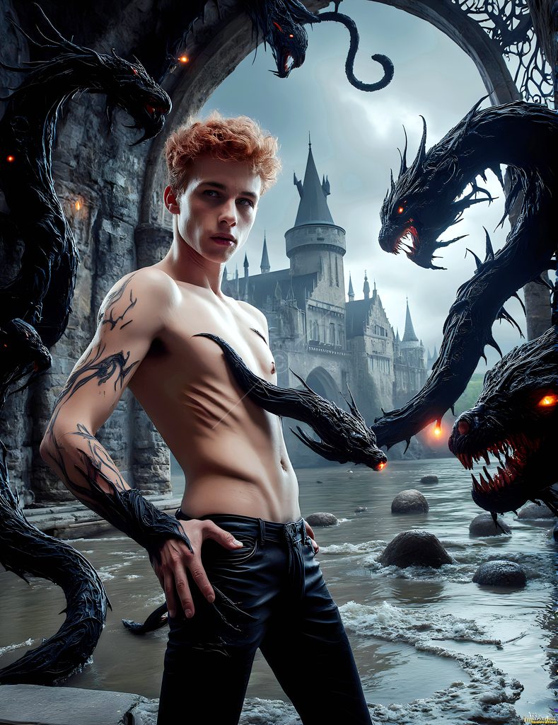 The House of the Serpents - AI Wizard Art