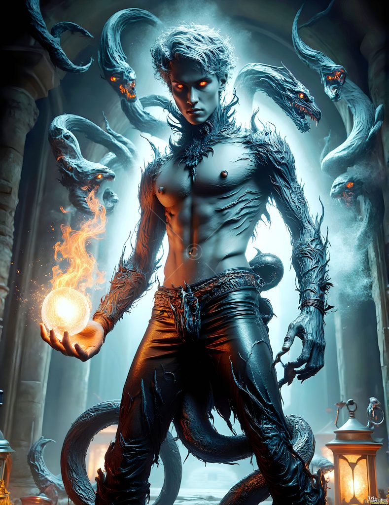 The House of the Serpents - AI Wizard Art