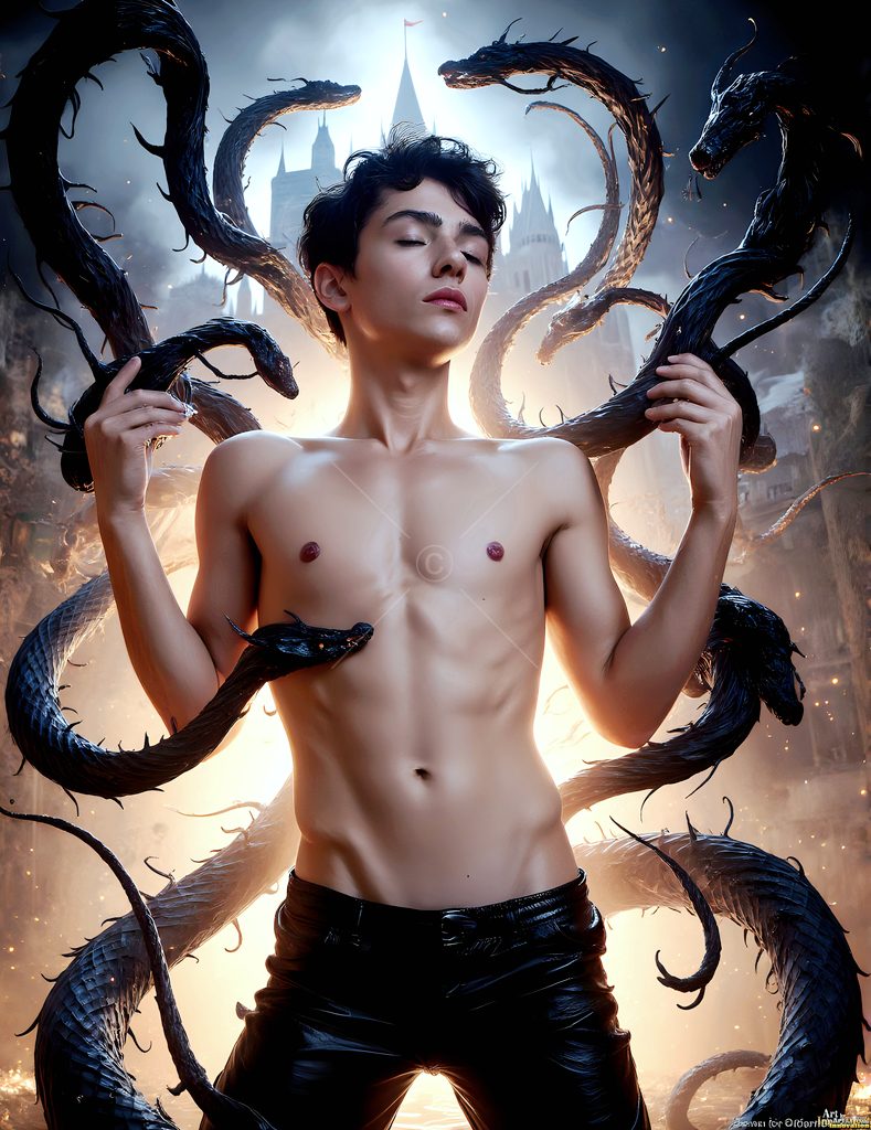 The House of the Serpents - AI Wizard Art