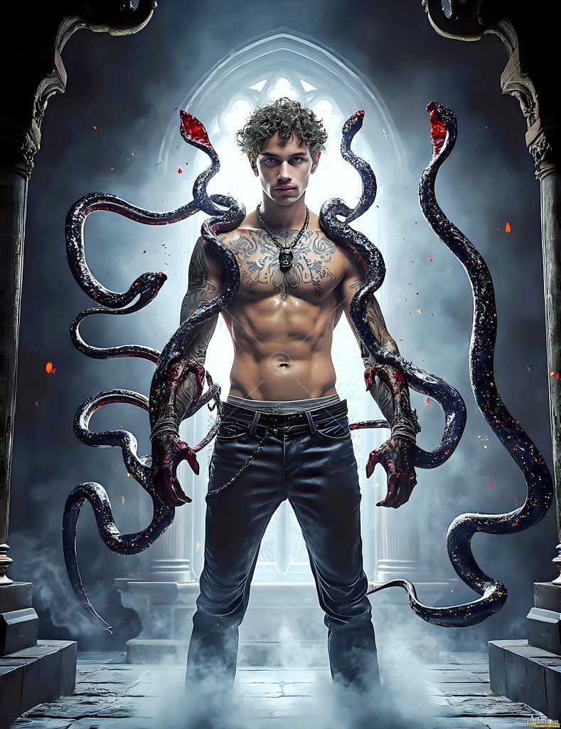 The House of the Serpents - AI Wizard Art