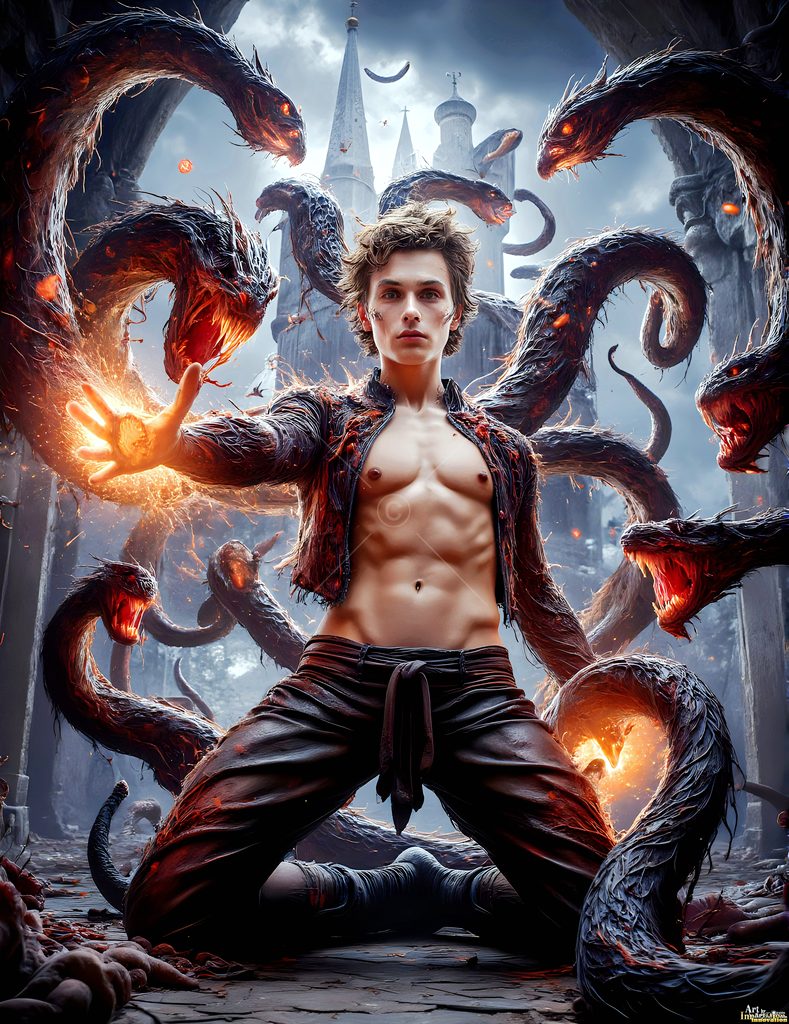 The House of the Serpents - AI Wizard Art