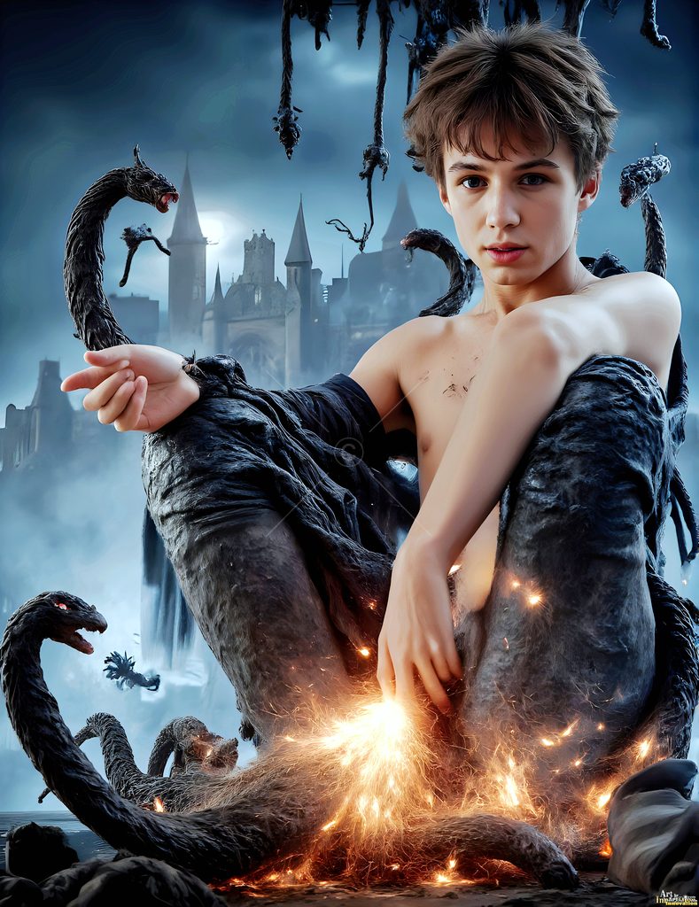 The House of the Serpents - AI Wizard Art