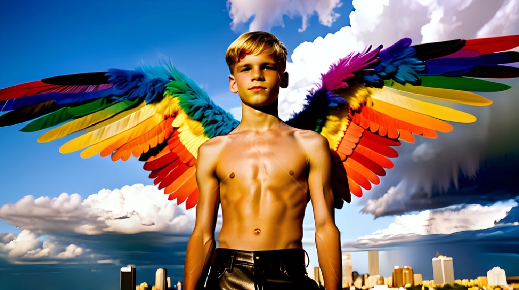 Wings of Pride - AI LGBTQ Fantasy Art