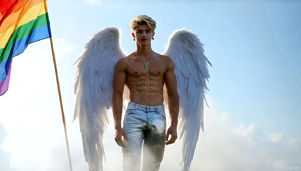 Wings of Pride - AI LGBTQ Fantasy Art