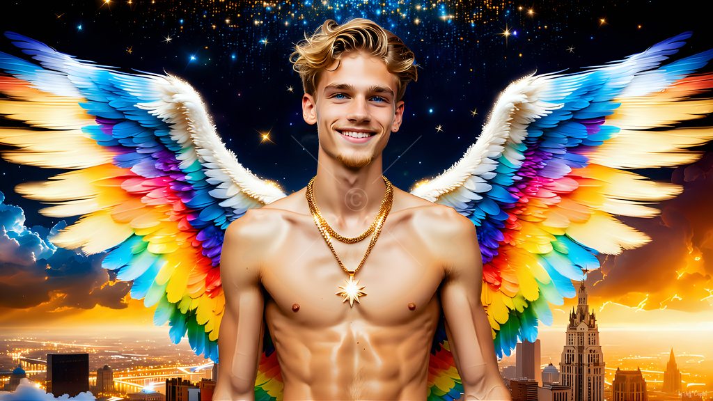 Wings of Pride - AI LGBTQ Fantasy Art