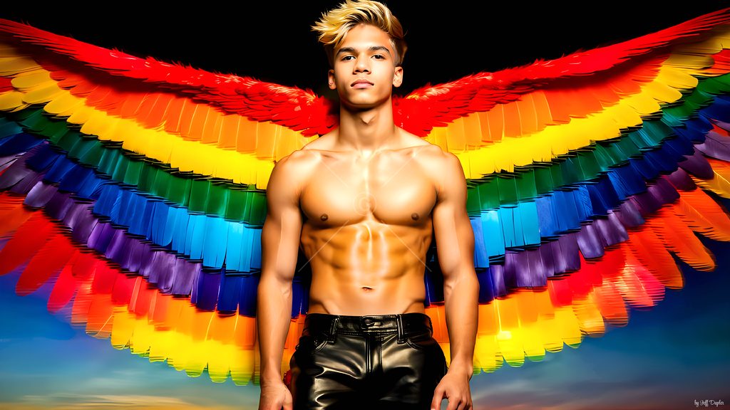 Wings of Pride - AI LGBTQ Fantasy Art